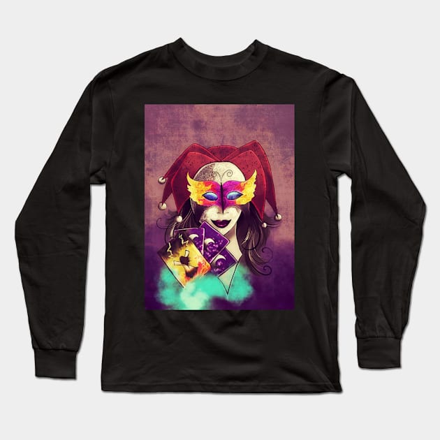 Death Masquerade: Major Arcana Cover Long Sleeve T-Shirt by RoAnnaSylver